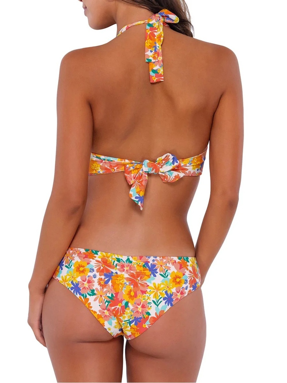 NWT! Swim Systems Hazel Hipster Bikini bottoms in Beach Blooms Beach, Women’s XS - Picture 2 of 7